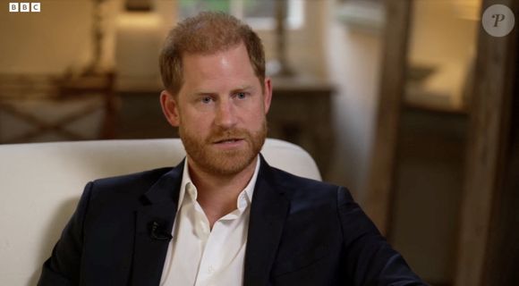 Le prince Harry lors d'une interview pour l'émission CBS News Sunday Morning, diffusée le 4 août 2024. 

Photo : JLPPA / Bestimage