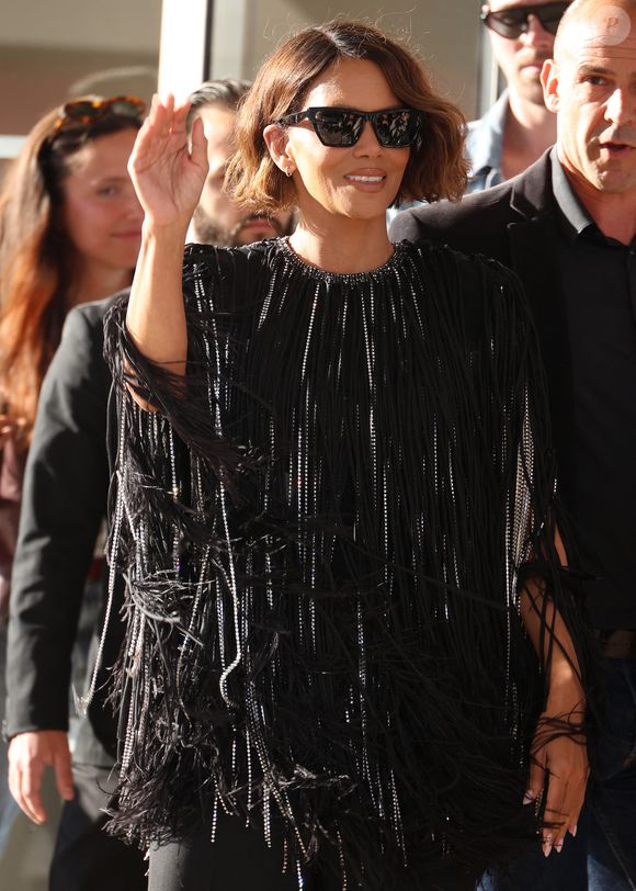 Halle Berry à son arrivée à l'hotel Martinez la veille de l'ouverture du 78ème Festival International du Film de Cannes, le 12 mai 2025.
© Denis Guignebourg/Bestimage