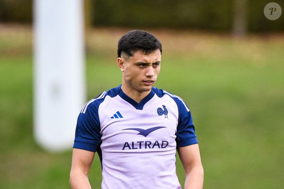 Louis BIELLE-BIARREY de France lors de la séance d'entraînement de l'équipe de France au Centre national de rugby le 28 octobre 2025 à Marcoussis, France. Photo par Ewen Gavet/Icon Sport/ABACAPRESS.COM