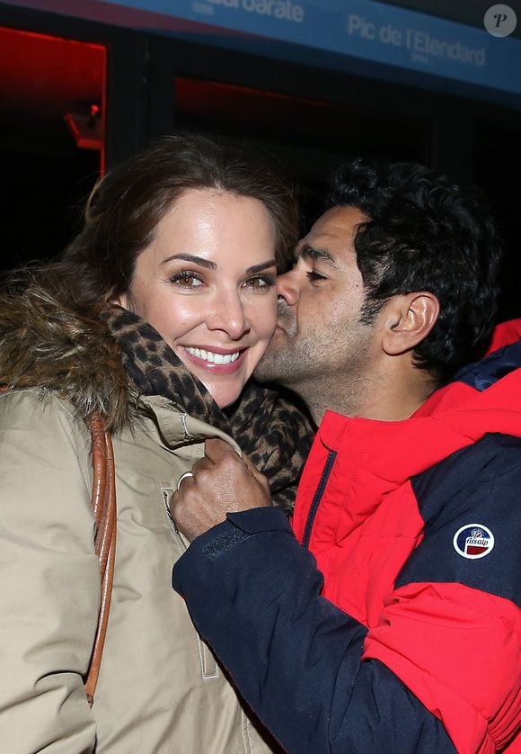 Mélissa Theuriau et son mari Jamel Debbouze - Soirée spéciale "Jamel Comedy Club" dans le cadre du 20ème festival de Comédie à l'Alpe d'Huez, le 18 Janvier 2017. © Dominique Jacovides/Bestimage
