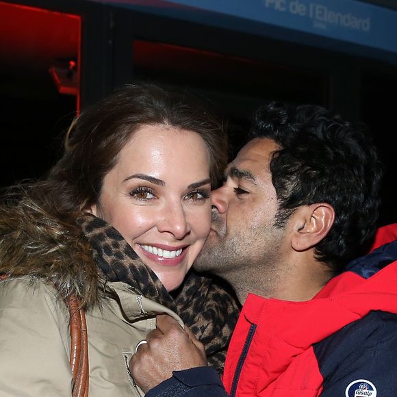 Mélissa Theuriau et son mari Jamel Debbouze - Soirée spéciale "Jamel Comedy Club" dans le cadre du 20ème festival de Comédie à l'Alpe d'Huez, le 18 Janvier 2017. © Dominique Jacovides/Bestimage
