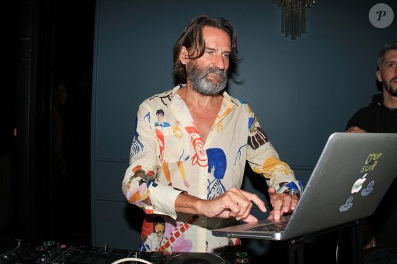 Frédéric Beigbeder lors de la soirée InPhiltration by Le Philtre Vodka pour les deux ans de la vodka Le Philtre (créée par F.Beigbeder avec son frère Charles et Guillaume Rappeneau) au restaurant Montecito de l'hôtel Kimpton St Honoré Paris le 9 juin 2022. © Philippe Baldini / Bestimage
