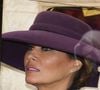 De son côté, Melania Trump a misé sur une tenue noire mais un chapeau coloré qui cachait ses cheveux.

La Première dame Melania Trump lors de la procession en calèche vers le château de Windsor, Berkshire, avant la cérémonie d'accueil au premier jour de la deuxième visite d'État du président américain au Royaume-Uni, à Windsor, Berkshire, Angleterre, Royaume-Uni, le 17 septembre 2025.  © Pettitt Jordan/PA Wire/ABACA