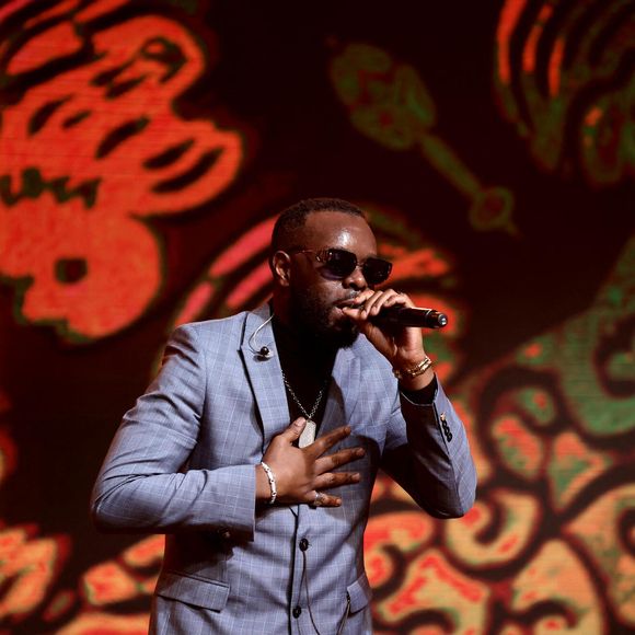 Exclusif - Gims - Dîner de gala organisé par la Fondation "Children of Africa" à l'initiative de Madame D.Ouattara, Première Dame de Côte d'Ivoire et Présidente fondatrice de "Children of Africa" au Sofitel Ivoire à Abidjan. Le 1er Mars 2024
© Dominique Jacovides / Bestimage