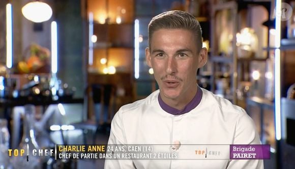 Charlie Anne, finaliste de l'édition 2025, signe désormais la carte du restaurant "Le Chou de Chanorier".

Charlie Anne lors de la grande finale de la 16ème édition de Top Chef (Capture d'écran M6).