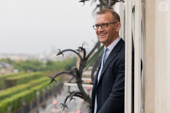 Photo datée du 27 avril 2023 de Daniel Kretinsky lors d'une interview à l'hôtel Meurice à Paris, France. Photo par Khanh Renaud via Le Point/ABACAPRESS.COM
