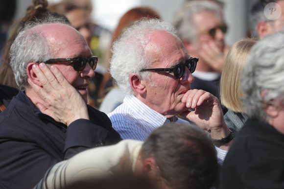Jean-Pierre & Luc Dardenne - 300 personnes réunies pour rendre hommage à Emilie Dequenne dans sa ville de Chièvres (Belgique), le 9 avril 2025, quelques semaines après son décès prématuré, survenu le 16 mars 2025. © Photonews / Bestimage