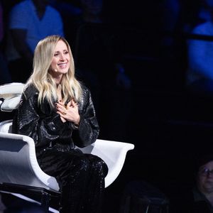 Exclusif - Lara Fabian lors de l'enregistrement de l'émission "La chanson secrète N°14", présentée par Nikos Aliagas et diffusée le 26 décembre sur TF1, à Paris le 9 décembre 2025. © Jacovides-Moreau/Bestimage