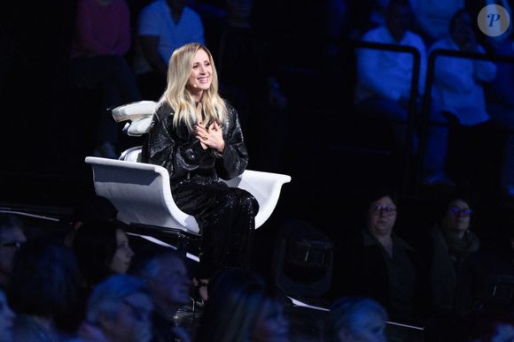 Exclusif - Lara Fabian lors de l'enregistrement de l'émission "La chanson secrète N°14", présentée par Nikos Aliagas et diffusée le 26 décembre sur TF1, à Paris le 9 décembre 2025. © Jacovides-Moreau/Bestimage