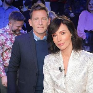 Exclusif - Daniel Riolo et sa compagne Géraldine Maillet - Sur le plateau de l’émission TPMP (Touche Pas à Mon Poste) présentée en direct par C.Hanouna et diffusée sur C8 - Paris le 02/01/2023 - © Jack Tribeca / Bestimage