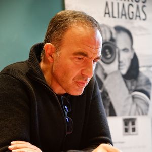 Exclusif - Nikos Aliagas présente son travail photographique au Centre Universitaire Méditérannéen à Nice, France, le 3 avril 2019. © Bruno Bebert/Bestimage