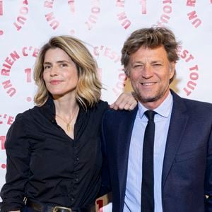 Alice Taglioni, Laurent Delahousse au photocall des invités au dîner de gala de l'association "Un rien c'est tout" au musée de l'armée aux Invalides à Paris le 7 mars 2024. © Cyril Moreau / Bestimage