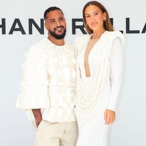 Slimane et Vitaa au photocall du défilé Stéphane Rolland Collection Haute Couture Automne/Hiver 2025-2026 lors de la Fashion Week de Paris (PFW) au théâtre des Champs-Élysées, à Paris, France, le 8 juillet 2025. © Bertrand Rindoff/Bestimage