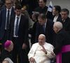 Le nouvelle est tombée : le pape François pris en charge pour une bronchite ! 

Le pape François lors de l'audience de la Conférence épiscopale scandinave à la salle Paul VI au Vatican. © Backgrid UK/Bestimage