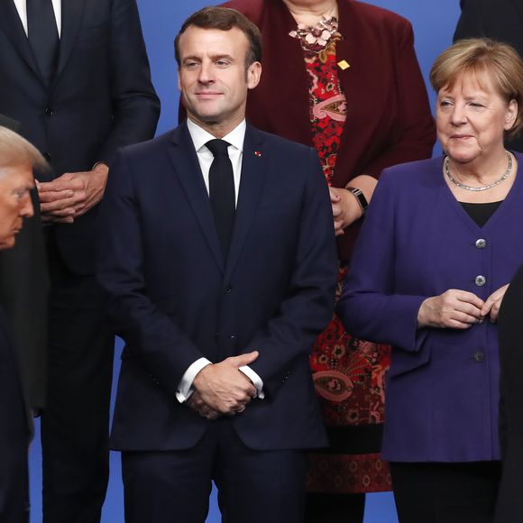 Le président Donald Trump, Le président Emmanuel Macron, La chancelière d'Allemagne Angela Merkel, Recep Tayyip Erdogan, président de la Turquie - Les dirigeants arrivent pour la photo de famille du sommet de l'Otan à Watford le 4 décembre 2019.

© Christian Hartmann / Pool / Bestimage