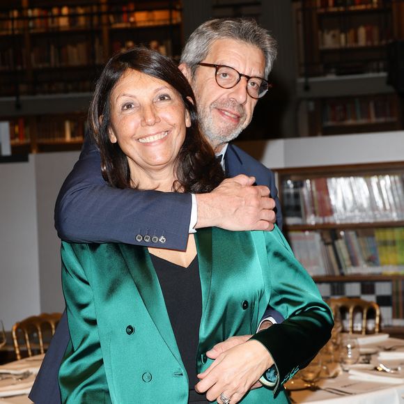 Michel Cymes avec sa femme Nathalie - Dîner de Gala Moteur ! à la Bibliothèque Nationale de France (BNF) à Paris le 25 mars 2024 © Guirec Coadic / Bestimage