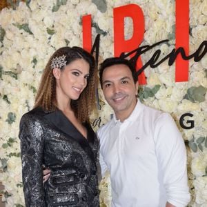 Iris Mittenaere (ambassadrice de la marque Morgan, Miss France 2016 et Miss Univers 2016) et Kamel Ouali à la soirée de lancement la nouvelle collection Iris Mittenaere for Morgan (Morgandetoi), Sortie officielle le 03.04.2019, à La Maison des Centraliens à Paris, France, le 14 mars 2019. © Rachid Bellak/Bestimage