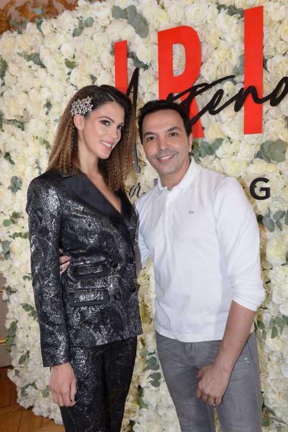 Iris Mittenaere (ambassadrice de la marque Morgan, Miss France 2016 et Miss Univers 2016) et Kamel Ouali à la soirée de lancement la nouvelle collection Iris Mittenaere for Morgan (Morgandetoi), Sortie officielle le 03.04.2019, à La Maison des Centraliens à Paris, France, le 14 mars 2019. © Rachid Bellak/Bestimage