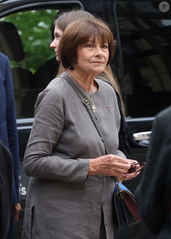 Exclusif - Macha Meril aux obsèques de sa soeur la princesse Hélène Gagarine en la cathédrale Saint-Alexandre-Nevsky, à Paris, France, le 20 août 2025. © Denis Guignebourg/Bestimage