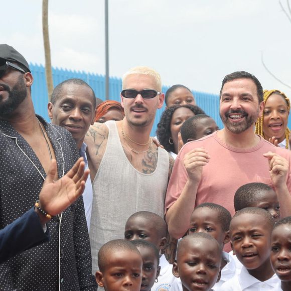 Kamel Ouali aujourd'hui père de famille.
Fally Ipupa, Matt Pokora et Kamel Ouali à Abidjan. Le 1er mars 2024©Dominique Jacovides / Bestimage