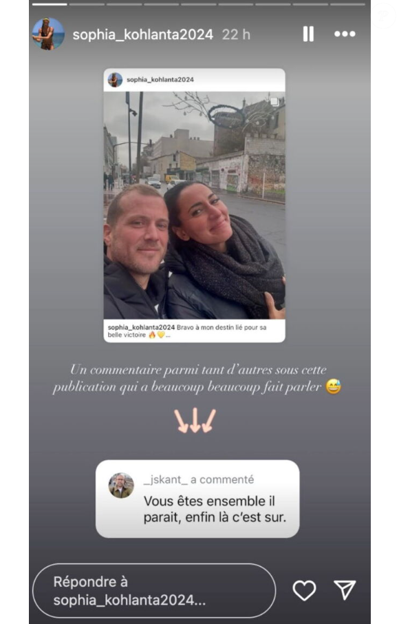 De quoi faire réagir la belle brune sur Instagram,

Thibault et Sophia de "Koh-Lanta, La Tribu maudite" annoncés en couple, ils répondent.