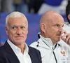 L'intendance est assurée par son bras droit Guy Stéphan qui a mené la conférence de presse en marge du match jeudi 25 juin 2026

Didier DESCHAMPS (Sélectionneur France) - Les Bleus ont remporté leur dernier match de préparation contre l'Irlande du Nord (3-1) à Lille, grâce à un triplé de M. Olise le 8 juin 2026. © Laurent Sanson/PsnewZ/Bestimage