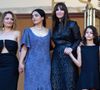 L'actrice a fiat une apparition remarquée. 
Léa Mysius, Hafsia Herzi, Monica Bellucci, Tawba El Gharchi - Montée des marches du film " Histoires de la nuit " lors du 79ème Festival International du Film de Cannes, le 21 mai 2026. © Olivier Borde / Bestimage