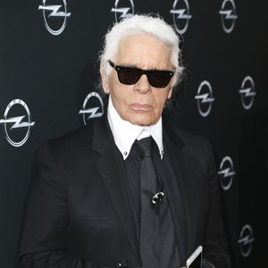 Karl Lagerfeld au vernissage "Corsa Karl et Choupette" à Berlin en Allemagne, le 3 février 2015.

Photo : API / Bestimage