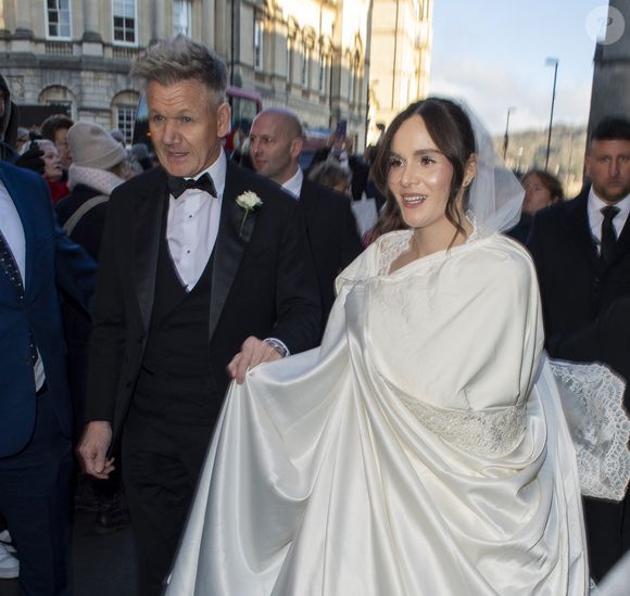 Arrivées pour le mariage de Holly Ramsay avec Adam Peaty à l'abbaye de Bath., le 27 décembre 2025. GOFF  / BESTIMAGE
