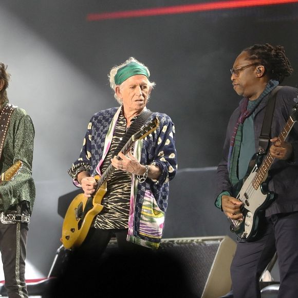 Ronnie Wood, Mick Jagger et Keith Richards en concert au Sofi Stadium à Inglewood en Californie, le 14 juillet 2024.

© Backgrid USA / Bestimage