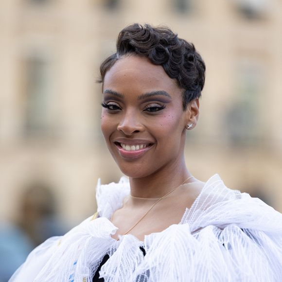 Angélique Angarni-Filopon (Miss France 2025) - célébrités au défilé Yanina Couture lors de la Paris Fashion Week - Haute Couture Printemps / Ete 2025 , Paris, France, 28 Janvier 2025. © Jeremy Melloul / Bestimage