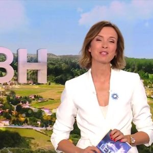 Isabelle Ithurburu lors du journal de TF1