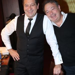 Exclusif - Laurent Gerra et Frédéric Jérôme (Directeur du Casino de Paris) - Célébrités au spectacle « Laurent Gerra se met à table ! », à savourer au Casino de Paris, à Paris, France, le 10 Décembre 2024. 

© Bertrand Rindoff / Bestimage