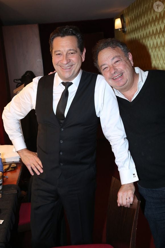 Exclusif - Laurent Gerra et Frédéric Jérôme (Directeur du Casino de Paris) - Célébrités au spectacle « Laurent Gerra se met à table ! », à savourer au Casino de Paris, à Paris, France, le 10 Décembre 2024. 

© Bertrand Rindoff / Bestimage