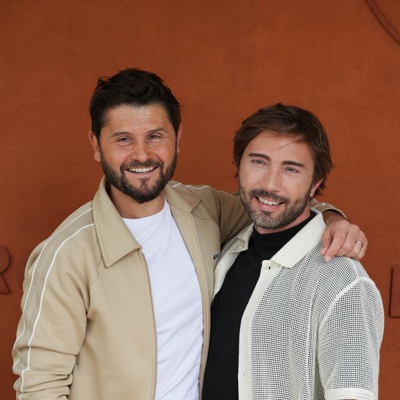 Christophe Beaugrand, Ghislain Gerin en tribune lors des Internationaux de France 2025 à Roland Garros le 02 juin 2025 à Paris, France. Photo by Nasser Berzane/ABACAPRESS.COM