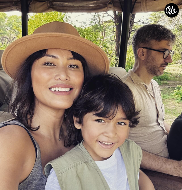 Indépendante de l'entreprise immobilière familiale, elle mène de front sa carrière avec sa vie de maman.

Valentin Kretz (L'Agence) et sa femme Charina, parents d'un petit Noah.
