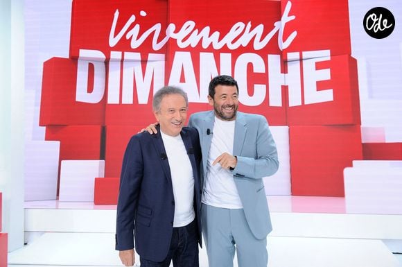 "Je ne dirai rien de Patrick", annonce-t-il d'emblée. 

Exclusif - Michel Drucker et Patrick Bruel - Enregistrement de l'émission de rentrée "Vivement Dimanche" présentée par M. Drucket et qui sera diffusée le 3 septembre 2023 sur France 3 au Studio Gabriel à Paris le 28 aout 2023. © Guillaume Gaffiot/Bestimage