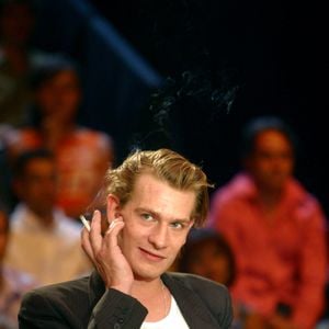 L'acteur Guillaume Depardieu assiste à l'enregistrement de l'émission "On ne peut pas plaire à tout le monde", présentée par Marc-Olivier Fogiel à Paris, France, le 5 septembre 2003. Photo Bernard Bisson/Abaca
