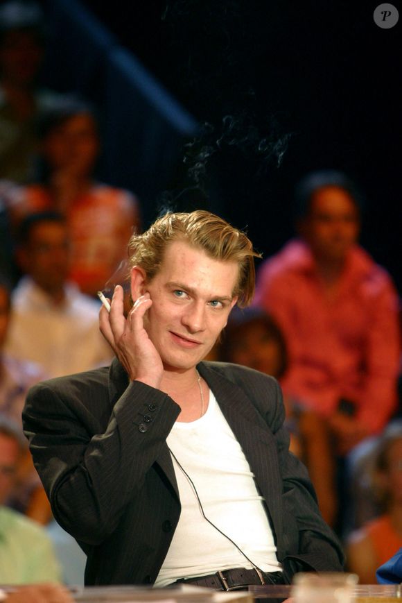 L'acteur Guillaume Depardieu assiste à l'enregistrement de l'émission "On ne peut pas plaire à tout le monde", présentée par Marc-Olivier Fogiel à Paris, France, le 5 septembre 2003. Photo Bernard Bisson/Abaca