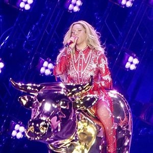Beyonce Knowles en concert à Los Angeles dans le cadre de sa tournée "Cowboy Carter". Beyonce a fait monter sur scène ses filles Blue Ivy et Rumi Carter. Backgrid USA / Bestimage