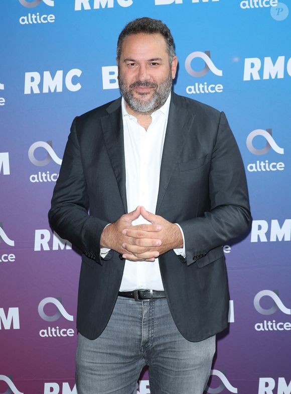 Info du 5 octobre 2023 - Bruce Toussaint quitte BFMTV pour la future matinale de TF1 - Bruce Toussaint lors de la conférence de presse de rentrée BFM TV. - RMC du groupe Altice France à Paris, France, le 31 août 2023. © Coadic Guirec/Bestimage