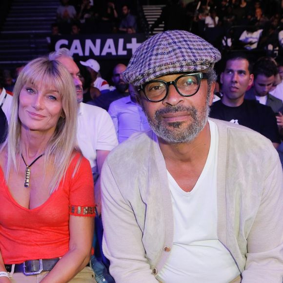Yannick Noah et Isabelle Camus - People au match de boxe de Tony Yoka au palais des sports de Paris, le 23 juin 2018 Tony Yoka a battu David Allen par arrêt de l'arbitre à la dixième reprise, lors de son cinquième combat pro à Paris le 23 juin 2018
© Veeren-CVS/Bestimage