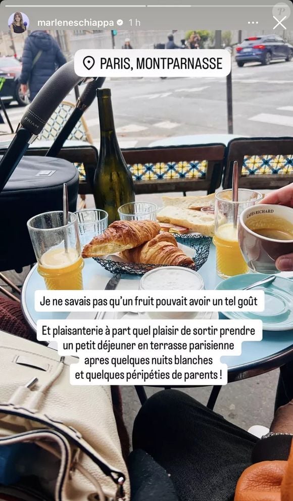 Capture d'écran de la story Instagram de @marleneschiappa jeudi 6 novembre