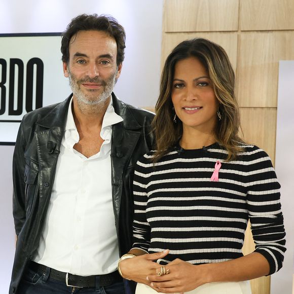Exclusif - Anthony Delon et Aurélie Casse lors de l'enregistrement de l'émission "C l'Hebdo" présentée par A.Casse à Paris le 29 septembre 2023.


© Coadic Guirec / Bestimage