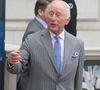 Le roi Charles III d'Angleterre, quitte l'exposition "Soil : Le monde à nos pieds" au Somerset House à Londres, le 26 mars 2025.