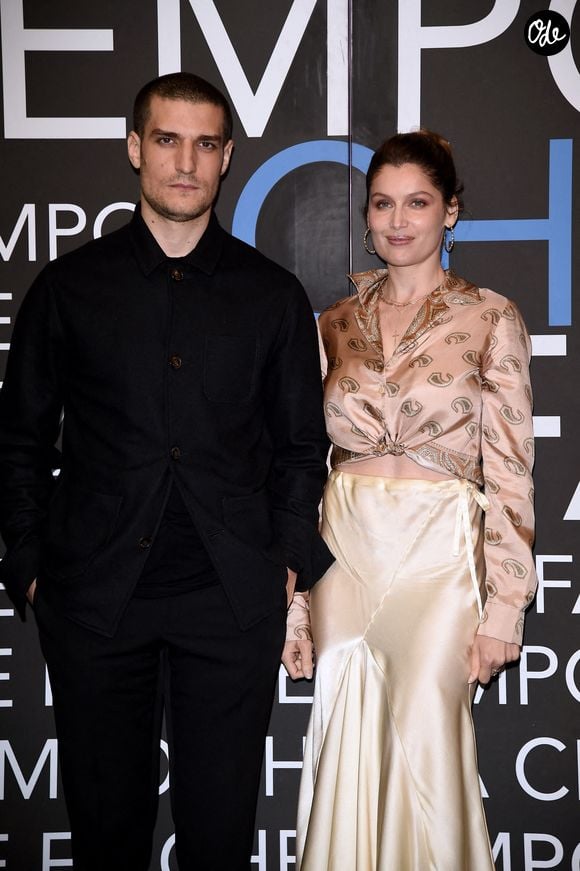 Laetitia Casta et Louis Garrel à l'émission « Che Tempo Che Fa » à Milan, en Italie, le 7 avril 2019. Photo : ABACAPRESS.COM