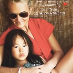Capture d'écran de la story Instagram de Læticia Hallyday.