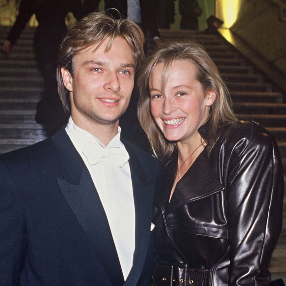 Archives - David Hallyday et Estelle Lefébure lors de la soirée des Bests en 1989. (BERTRAND RINDOFF PETROFF / BESTIMAGE).