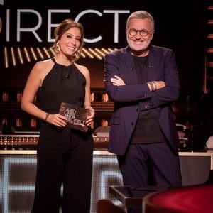 Léa Salamé, Laurent Ruquier lors de la dernière émission de L.Ruquier pour "On Est En Direct (OEED)", présentée par L.Ruquier et L.Salamé, et diffusée en direct sur France 2, à Paris, France, le 4 juin 2022. © Jack Tribeca/Bestimage