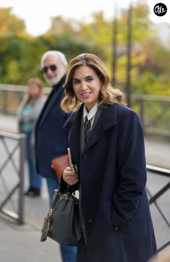 Cette rentrée particulière pourrait lui rappeler sa jeunesse du temps où elle effectuait des rentrées scolaires...

Exclusif - Sonia Mabrouk passe devant les studios Rive Gauche à Paris le 5 novembre 2025.

© Anne-sophie Guebey / Bestimage
